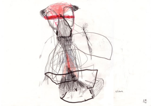 clown - Zeichnung - Kerstin Müller