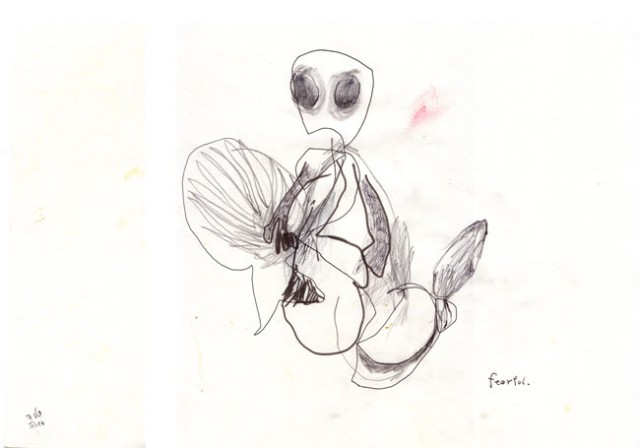 fearful - Zeichnung - Kerstin Müller