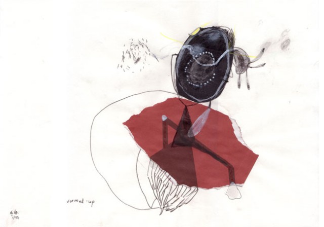 wormed up - drawing - zeichnung kerstin müller