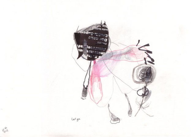 let go – Kerstin Müller zeichnung