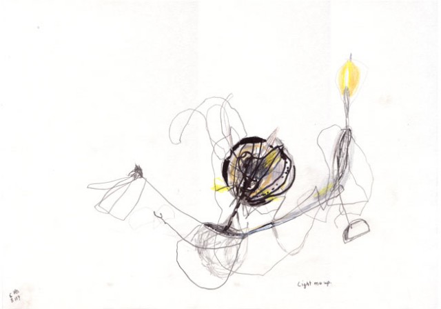 light me up – Kerstin Müller Zeichnung