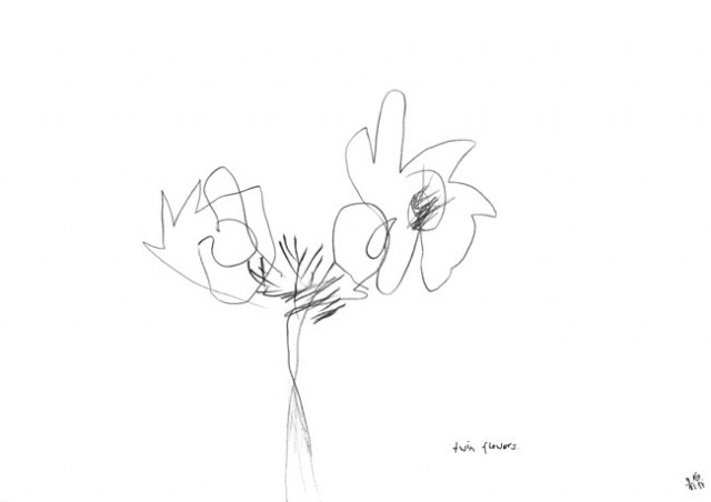 twin flowers - Kerstin Müller Kunst