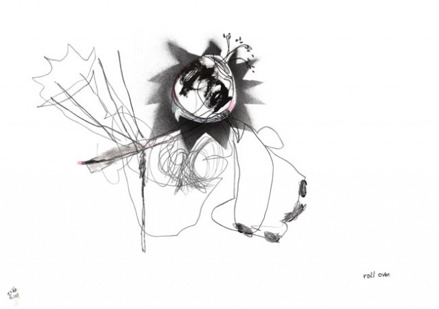 roll over – Kerstin Müller zeichnung Kunst