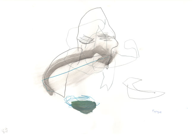 popeye — Zeichnung Kunst kerstin Müller