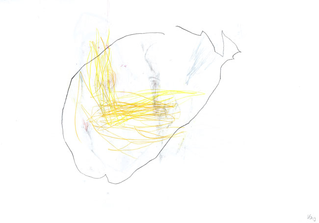 o.T. aus der farbigen Serie "Zweites Gesicht" - Kunst Kerstin Mer