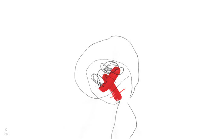 stigma — Kerstin Mer Zeichenkunst