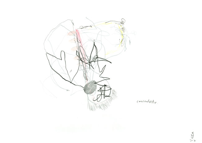 concentrate - kerstin mer zeichnung